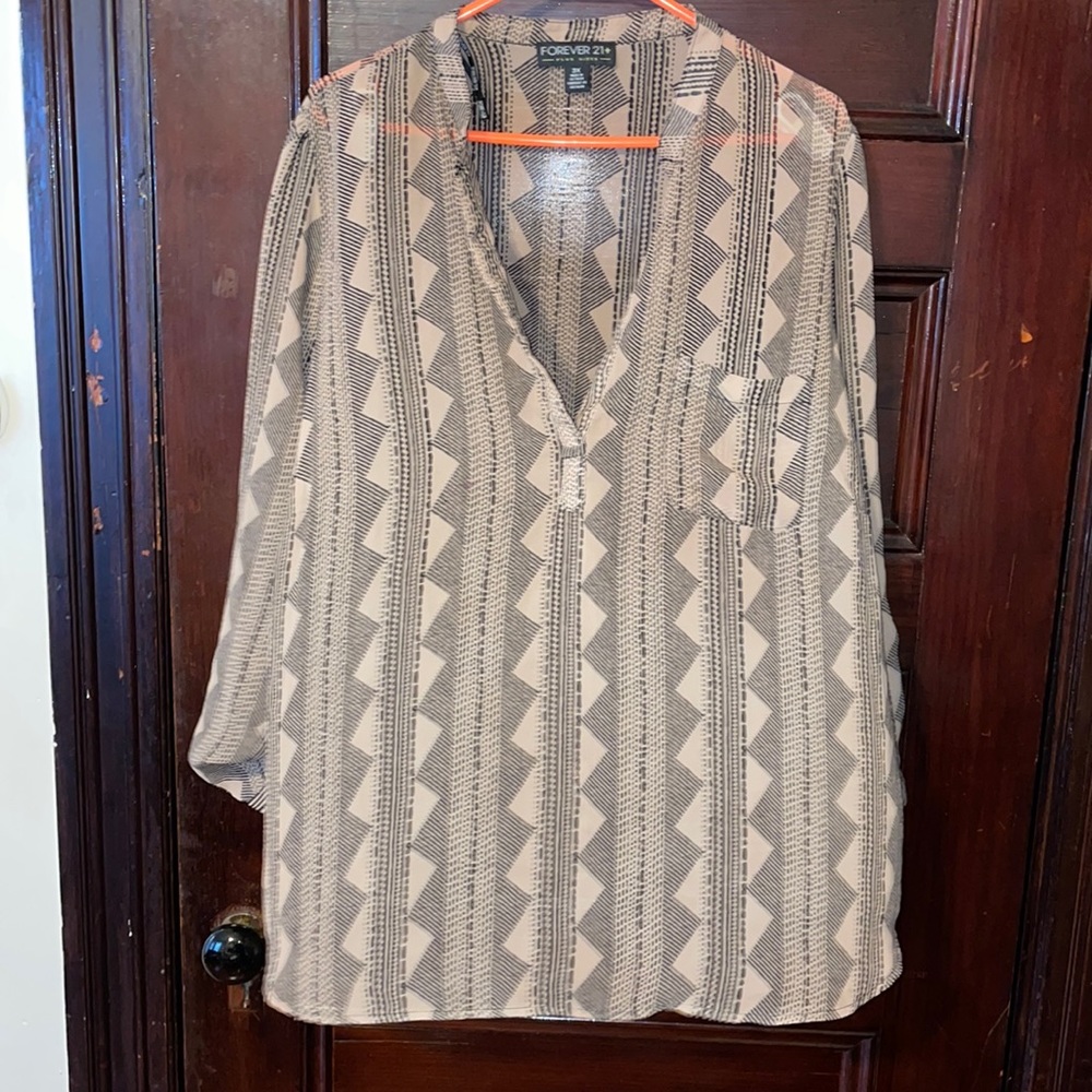 Aztec Print Top